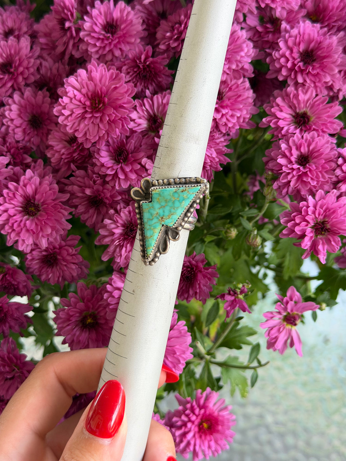 Kingman Lightning Bolt Ring