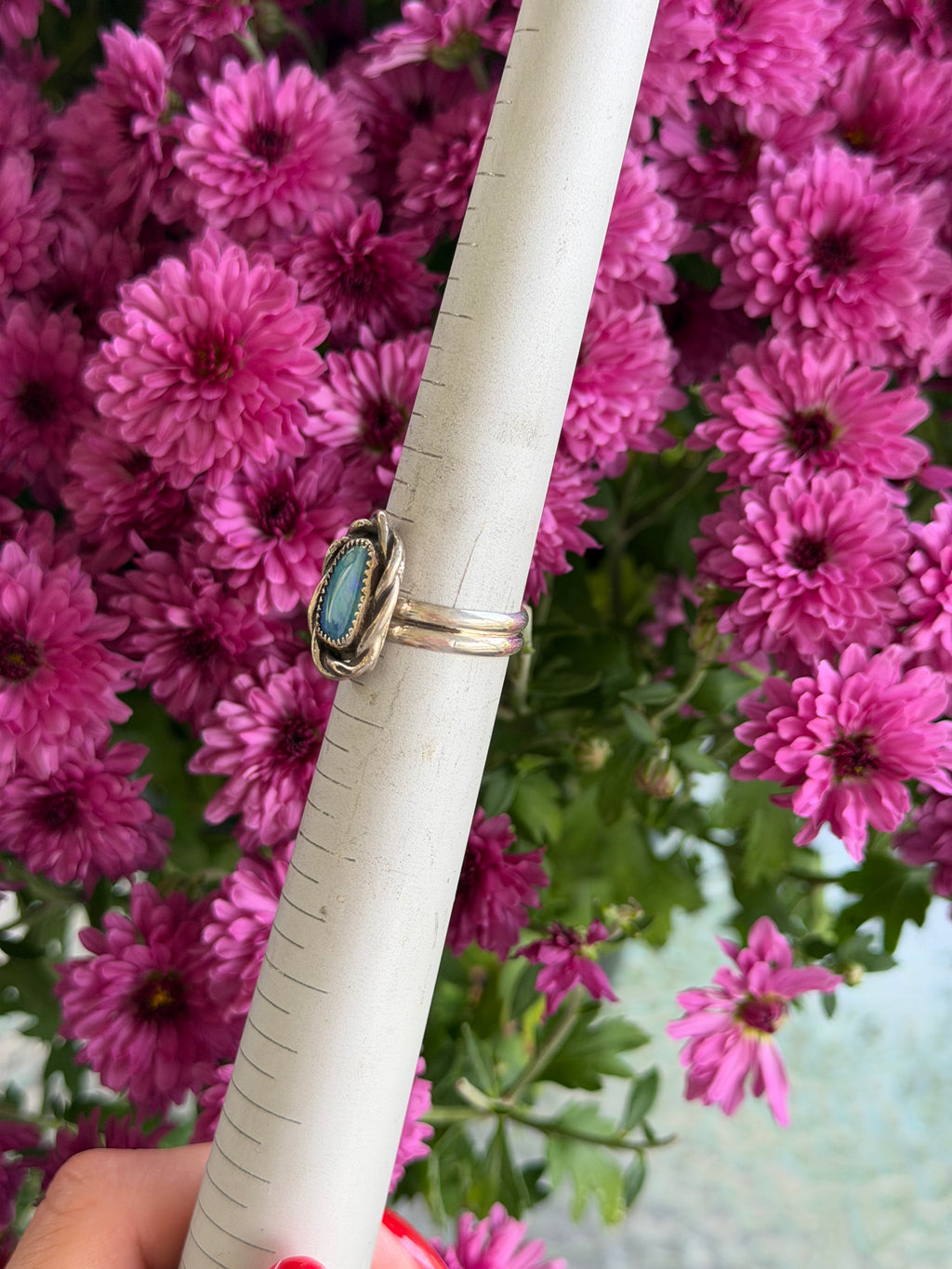 Opal Twist Ring