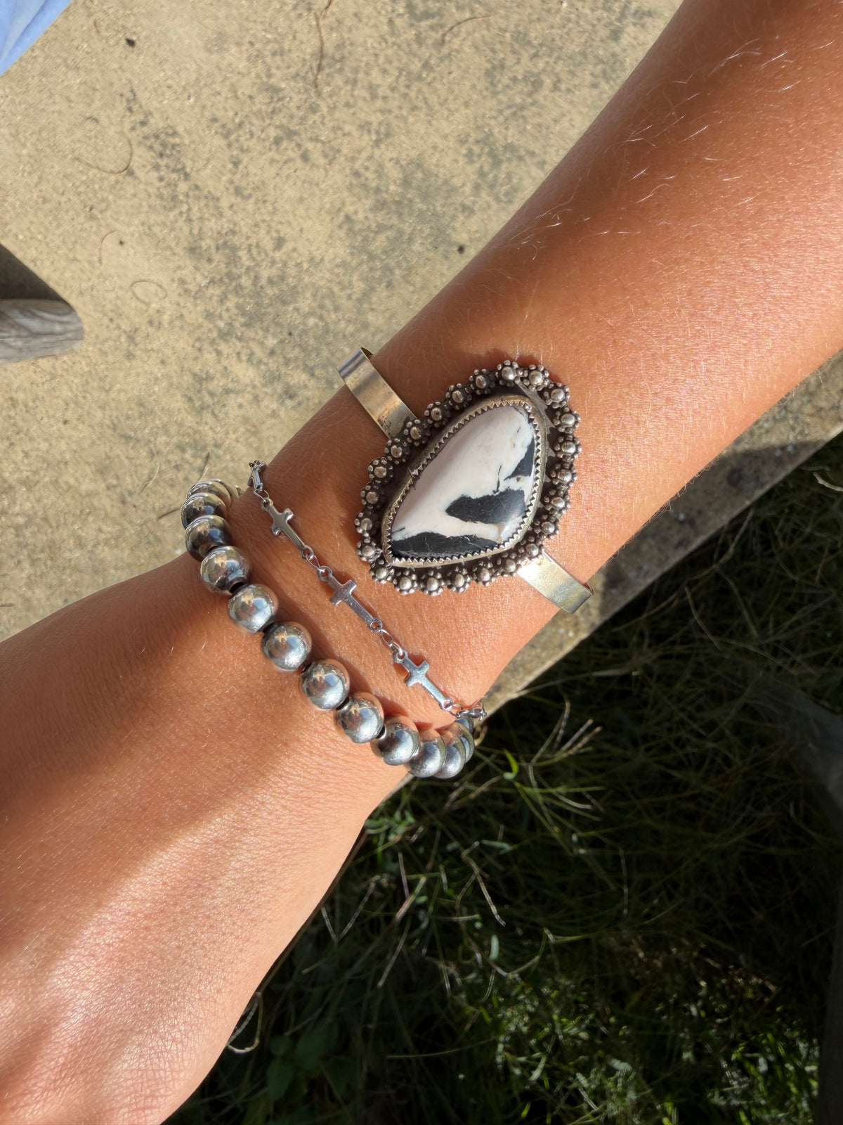 White Buffalo Cuff